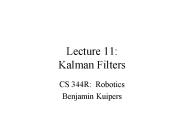 Lecture 11: Kalman Filters