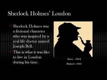 Sherlock Holmes London