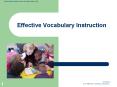 Effective Vocabulary Instruction PowerPoint PPT Presentation