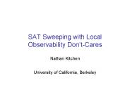 SAT Sweeping with Local Observability DontCares