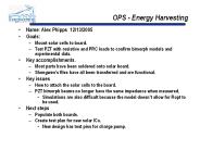 OPS - Energy Harvesting