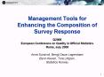 Management Tools for Enhancing the Composition of Survey Response PowerPoint PPT Presentation