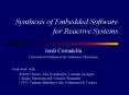 Synthesis of Embedded Software for Reactive Systems PowerPoint PPT Presentation