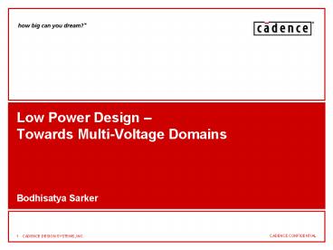 1CADENCE DESIGN SYSTEMS, INC'