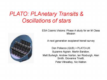 ESA Cosmic Visions: Phase A study for an M Class Mission