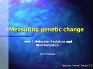 Measuring genetic change