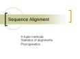 Sequence Alignment PowerPoint PPT Presentation