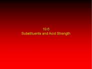 19.6 Substituents and Acid Strength