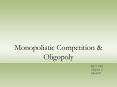 Monopolistic Competition PowerPoint PPT Presentation