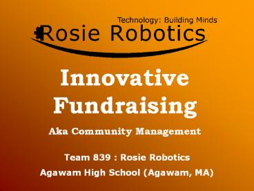 Innovative Fundraising