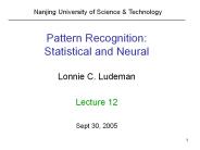 Pattern Recognition: Statistical and Neural