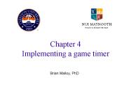 Chapter 4 Implementing a game timer