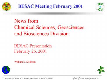 BESAC Meeting February 2001