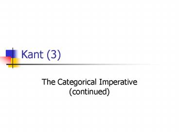 Kant 3