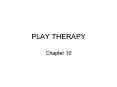 PLAY THERAPY PowerPoint PPT Presentation