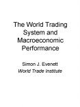 The World Trading System and Macroeconomic Performance PowerPoint PPT Presentation