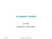 Asymptotic Notation