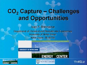 CO2 Capture Challenges and Opportunities