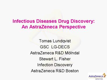 Infectious Diseases Drug Discovery: An AstraZeneca Perspective