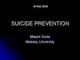 SUICIDE PREVENTION PowerPoint PPT Presentation
