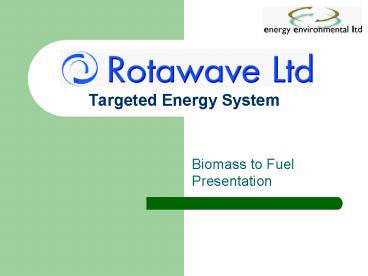 Targeted Energy System