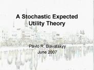 A Stochastic Expected Utility Theory