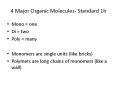 4 Major Organic Molecules Standard 1h PowerPoint PPT Presentation