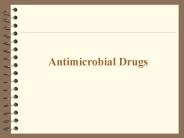 Antimicrobial Drugs