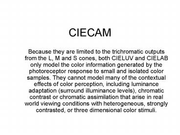 CIECAM