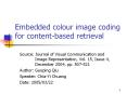 Embedded%20colour%20image%20coding%20for%20content-based%20retrieval PowerPoint PPT Presentation