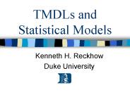 TMDLs and Statistical Models