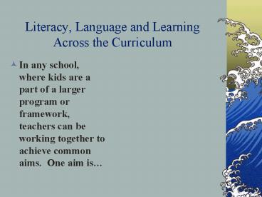 presentation player overlay