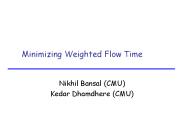 Minimizing Weighted Flow Time