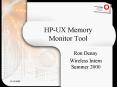 HPUX Memory Monitor Tool PowerPoint PPT Presentation