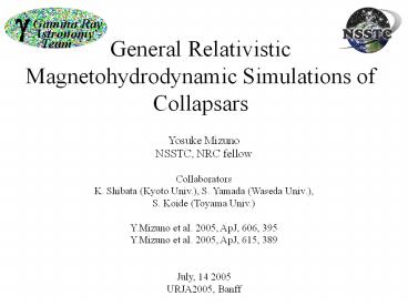 General Relativistic Magnetohydrodynamic Simulations of Collapsars