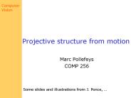 Projective structure from motion