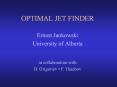 OPTIMAL JET FINDER PowerPoint PPT Presentation