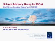 Science Advisory Group for EVLA