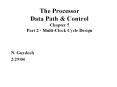 The Processor Data Path PowerPoint PPT Presentation