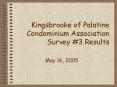 Kingsbrooke of Palatine Condominium Association Survey PowerPoint PPT Presentation