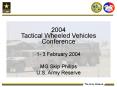 Tactical Wheeled Vehicles Conference PowerPoint PPT Presentation