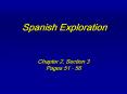 Spanish Exploration PowerPoint PPT Presentation