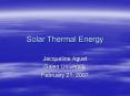 Solar Thermal Energy PowerPoint PPT Presentation