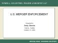 U.S. MERGER ENFORCEMENT PowerPoint PPT Presentation