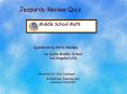 Jeopardy Review Quiz PowerPoint PPT Presentation
