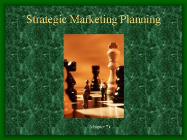 Strategic Marketing Planning