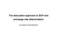 The absorption approach to BOP and exchange rate determination PowerPoint PPT Presentation