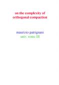 on the complexity of orthogonal compaction  maurizio patrignani third univ. of rome  patrigna@dia.uniroma3.it PowerPoint PPT Presentation