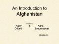An Introduction to Afghanistan PowerPoint PPT Presentation