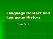 Language Contact and Language History